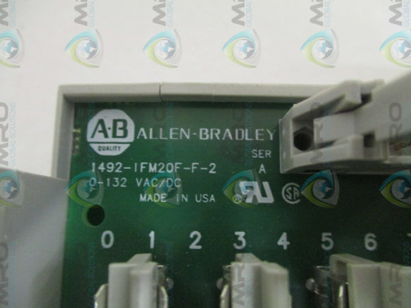 ALLEN BRADLEY 1492-IFM20F-F-2 SER. A INTERFACE MODULE  UNMP