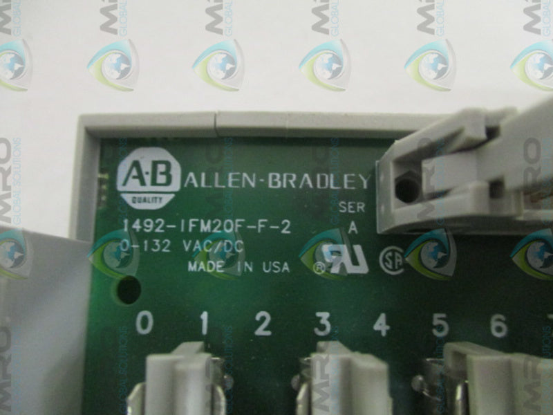 ALLEN BRADLEY 1492-IFM20F-F-2 SER. A INTERFACE MODULE  UNMP