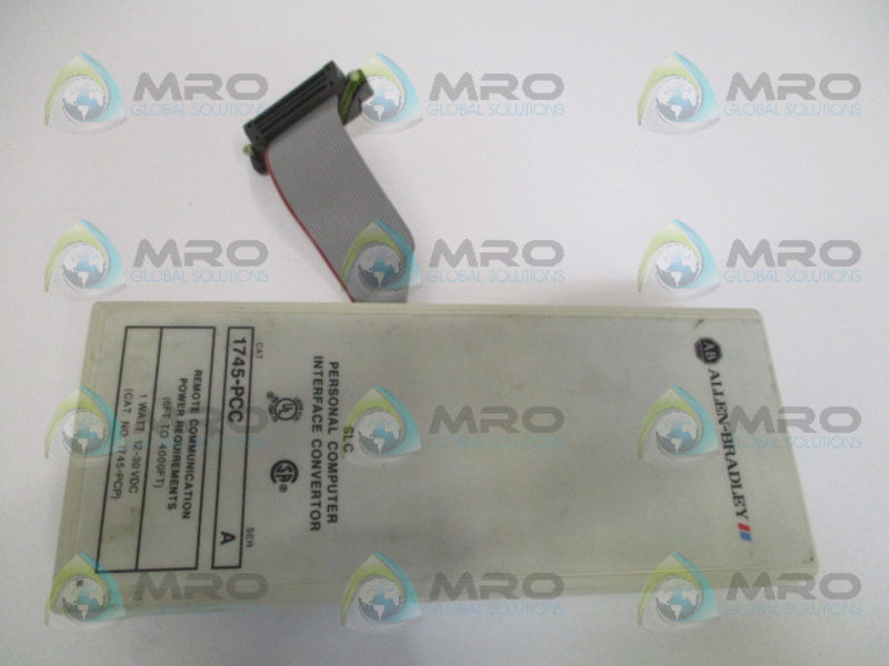 INDUSTRIAL SPARE PART SLC 1745-PCC SER. A PERSONAL COMPUTER INTERFACE CONVERTOR UNMP
