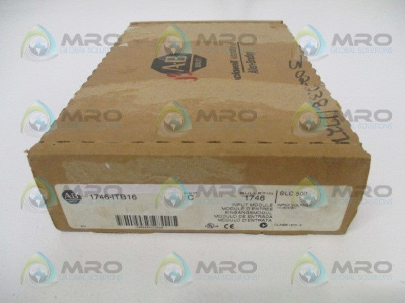 ALLEN BRADLEY SLC 500 1746-ITB16 SER. C INPUT MODULE NSFS