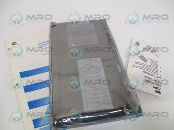 ALLEN BRADLEY 1771-NIVT SER. A F/W G ISOLATED ANALOG MODULE NSMP