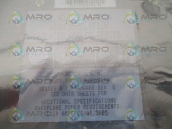 ALLEN BRADLEY 1771-NIVT SER. A F/W G ISOLATED ANALOG MODULE NSMP