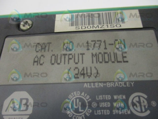ALLEN BRADLEY 1771-ON OUTPUT MODULE  UNMP