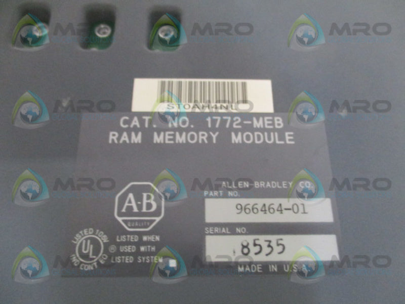 ALLEN BRADLEY 1772-MEB RAM MEMORY MODULE UNMP