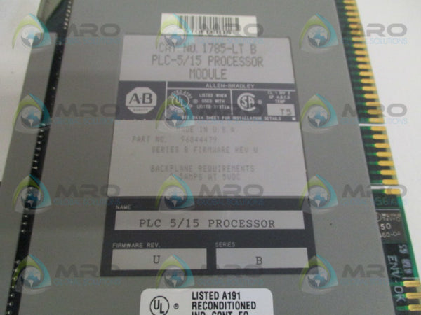 ALLEN BRADLEY 1785-LT SER. B F/W U MODULE(NO KEY)(REMANUFACTURED)NSMP