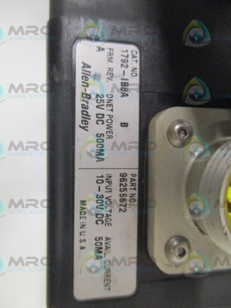 ALLEN BRADLEY 1792-IB8A SER. B F/W A I/O ARMOR BLOCK UNMP