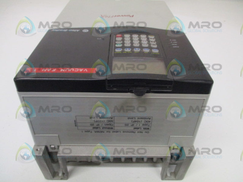 ALLEN BRADLEY POWERFLEX 70 20AC030A0AYNANNN SER. A F/W 1.011 AC DRIVE UNMP