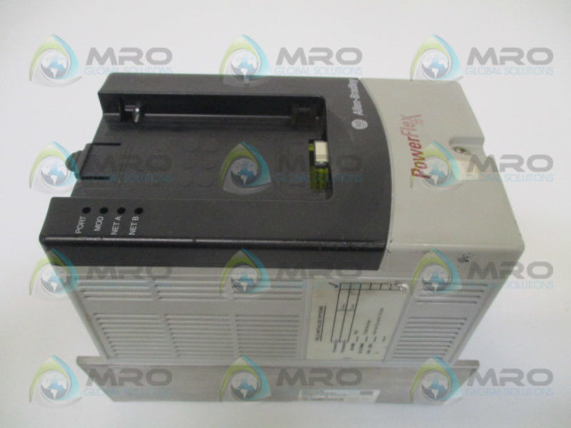 ALLEN BRADLEY POWERFLEX 70 20AD2P1A1AYNNNNN SER. A F/W 1.011 DRIVE UNMP