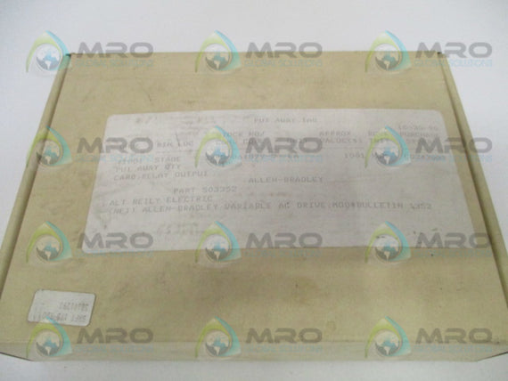 ALLEN BRADLEY 3500-RDO SER. A RELAY OUTPUT BOARD *NEW IN BOX*