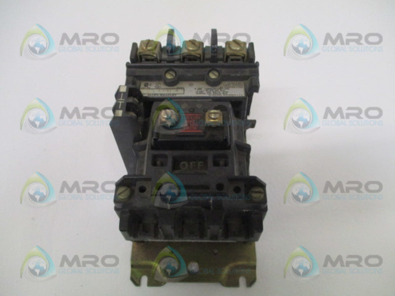 ALLEN BRADLEY 500L-AOD93 SER. A AC CONTACTOR UNMP