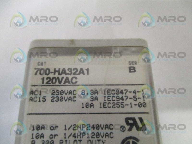 ALLEN BRADLEY 700-HA32A1 SER. B 120VAC UNMP