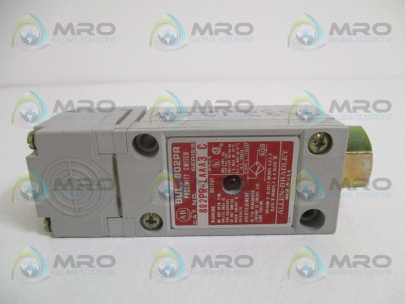 INDUSTRIAL SPARE PART 802PR-LAAA3 SER. C PROXIMITY SWITCH UNMP