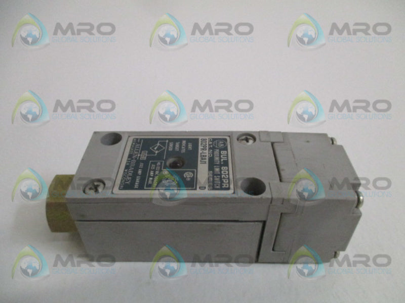 INDUSTRIAL SPARE PART 802PR-LBAJ1 SER. D PROXIMITY LIMIT SWITCH UNMP