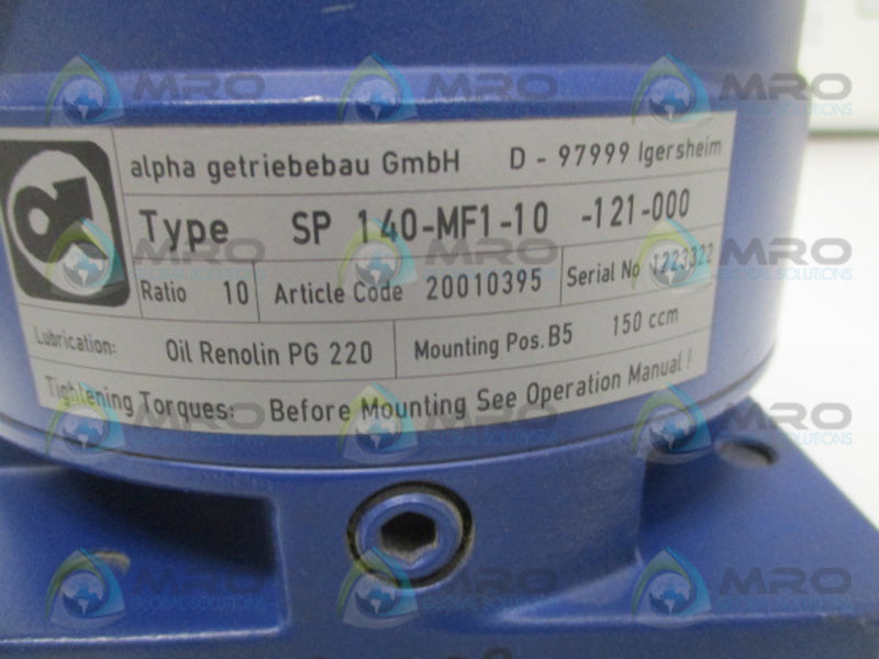 ALPHA GETRIEBEBAU SP140-MF1-10-121-000 NSNP