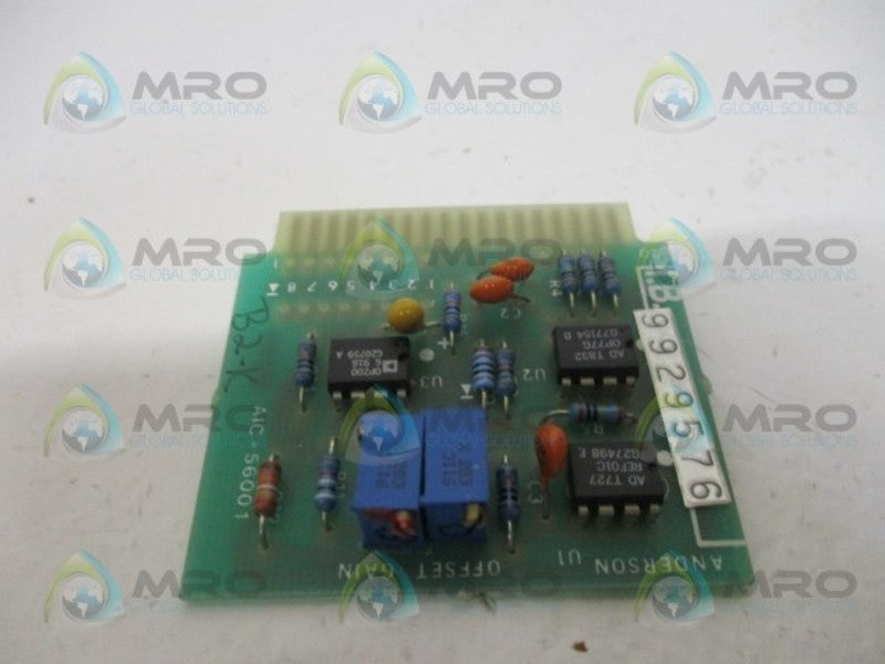ANDERSON AIC-56001 OFFSET GAIN BOARD NSNP