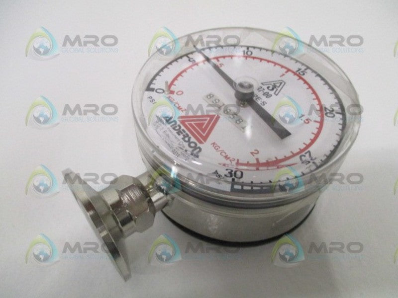 ANDERSON LC125342/8918581 TYPE-S 37-00 PRESSURE GAUGE  NSNP