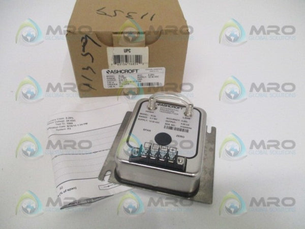 ASHCROFT XLdp XL3MB242STP1IW DIFF. PRESSURE TRANSMITTER 0.1"WC NSMP