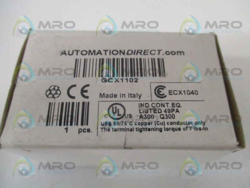 AUTOMATION DIRECT GCX1102 GREEN PUSHBUTTON NSMP