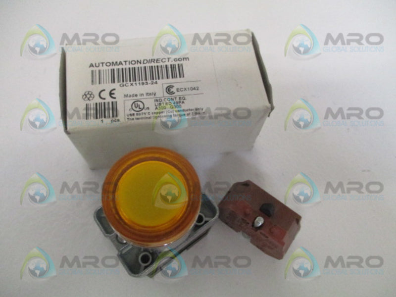 AUTOMATION DIRECT GCX1193-24 YELLOW PUSHBUTTON NSMP