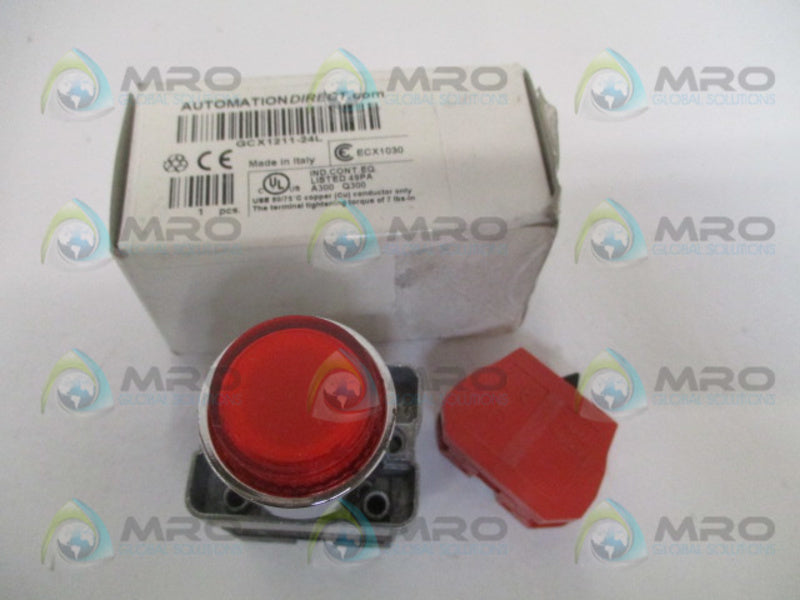 AUTOMATION DIRECT GCX1211-24L RED PUSHBUTTON NSMP