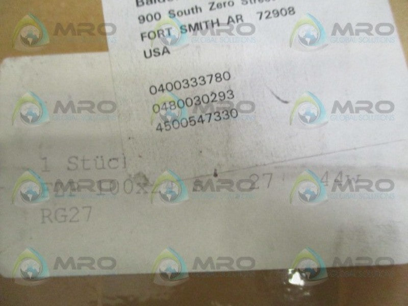 BALDOR FZP100x24S-27 TUBULAR RESISTOR 27 OHMS NSMP