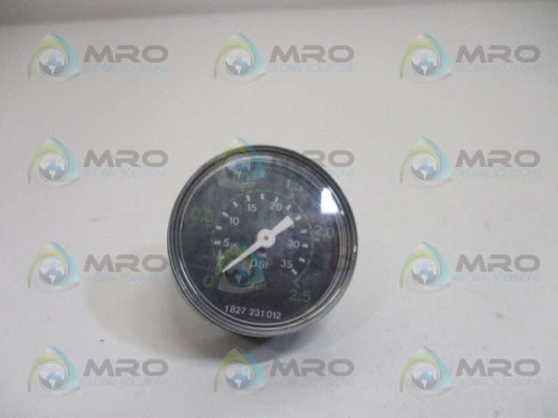 INDUSTRIAL MRO 1827231012 GAUGE 0-35 PSI 0-2,5 BAR *NEW NO BOX*