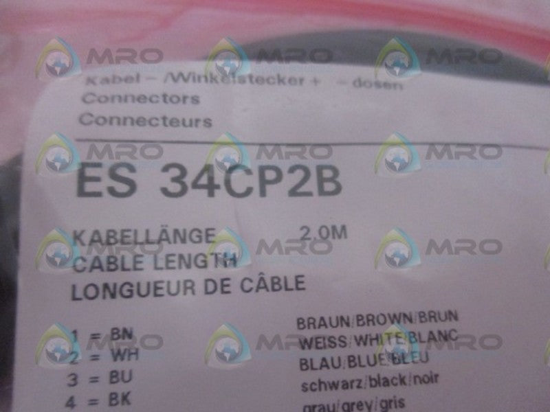 BAUMER ES34CP2B CONNECTOR CABLE NSMP