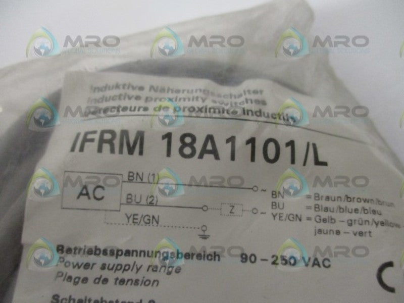 BAUMER IFRM18A1101/L INDUCTIVE PROXIMITY SENSOR NSMP