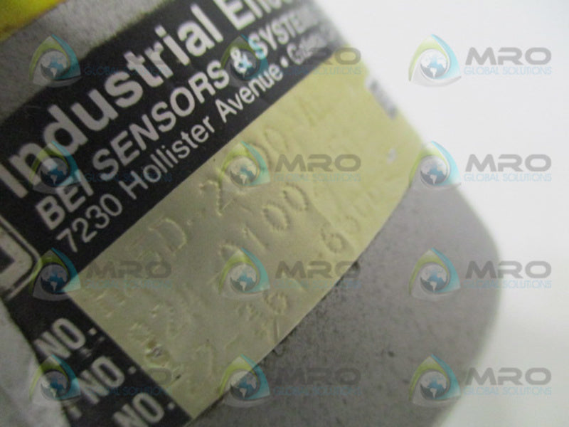 BEI H25D-2500-ABC-8830-LED-SM18-S FLANGE MOUNT ENCODER UNMP