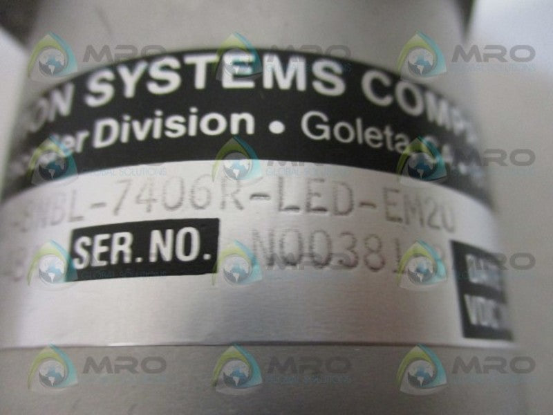 BEI H25D-SS-CCW-8NBL-7406R-LED-EM20 ENCODER NSNP