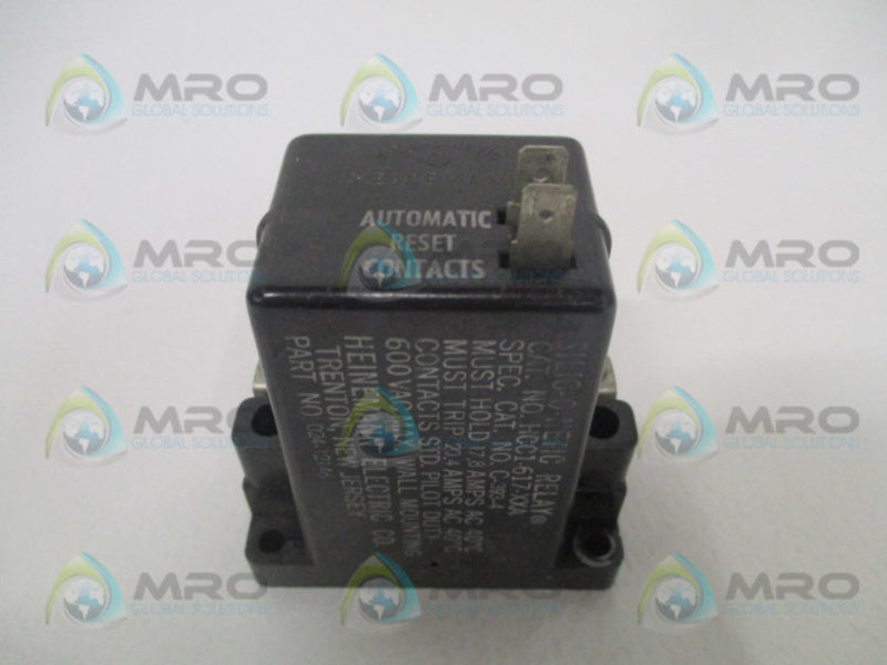 HEINEMANN SILIC-O-NETIC HCC1-617-XXA OVERLOAD RELAY *USED*