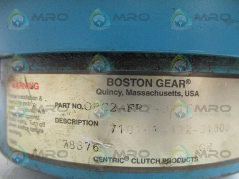 BOSTON GEAR ORC2-FRT-HP16 CLUTCH UNMP