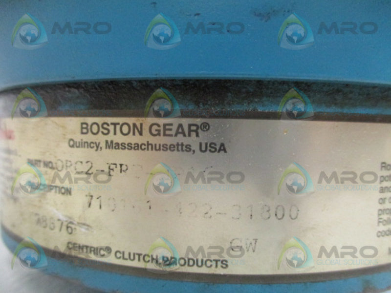 BOSTON GEAR ORC2-FRT-HP16 CLUTCH UNMP