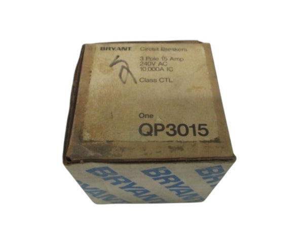 BRYANT QP3015 CIRCUIT BREAKER 15A 3P NSMP