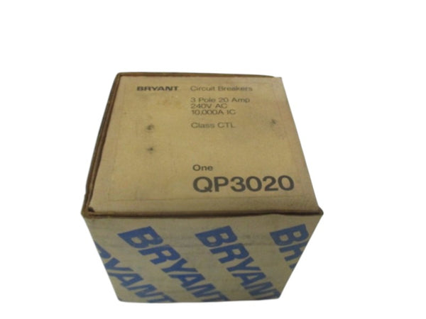 BRYANT QP3020 CIRCUIT BREAKER 20A 3P NSMP