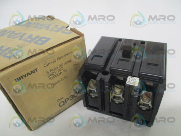 BRYANT QP3090 CIRCUIT BREAKER 90A 3P NSMP