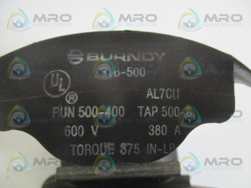 BURNDY 3TB-500 DISTRIBUTION BLOCK UNMP