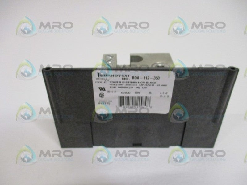 BURNDY BDA-112-350 POWER DISTRIBUTION BLOCK NSMP