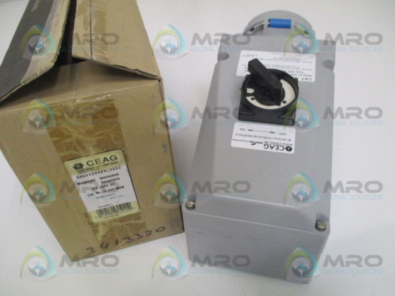 CEAG CH430MI9W WATERTIGHT INTERLOCK RECEPTACLE NSMP