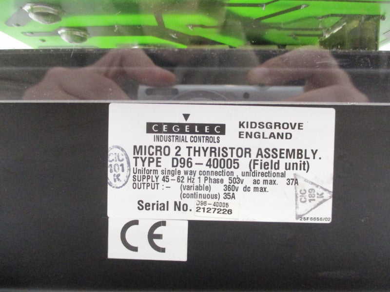 CEGELEC D96-40005 360V 37A NSMP
