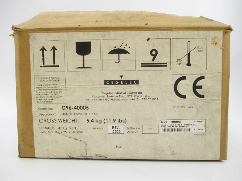 CEGELEC D96-40005 360V 37A NSMP