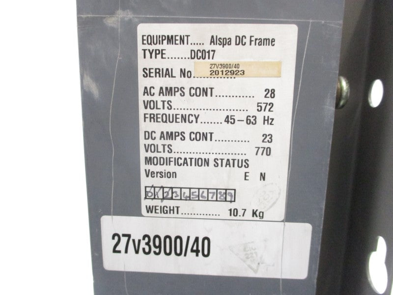 ALSPA DC017 572V 28A UNMP