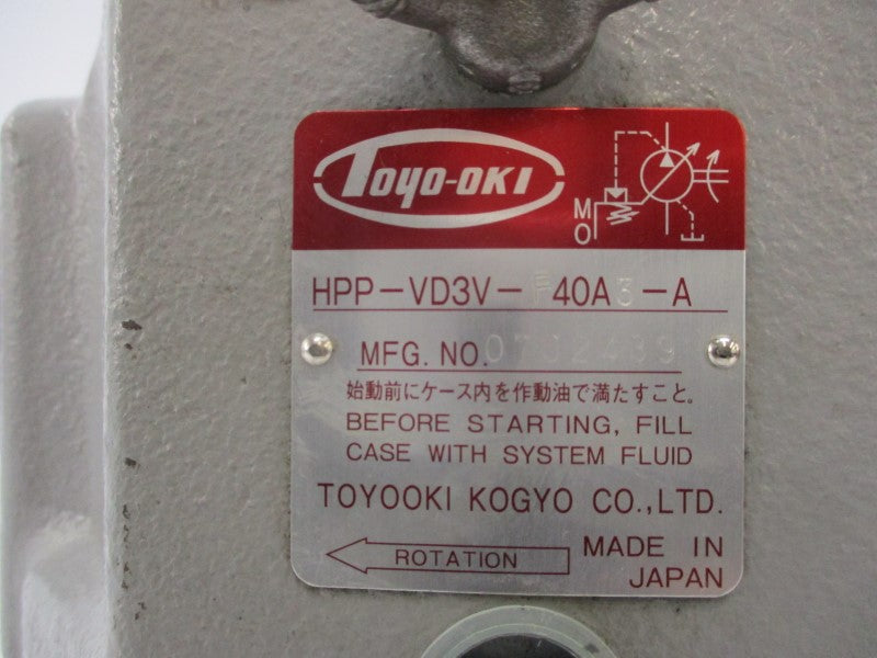 TOYOOKI KOGYO HPP-VD3V-40A-A NSNP