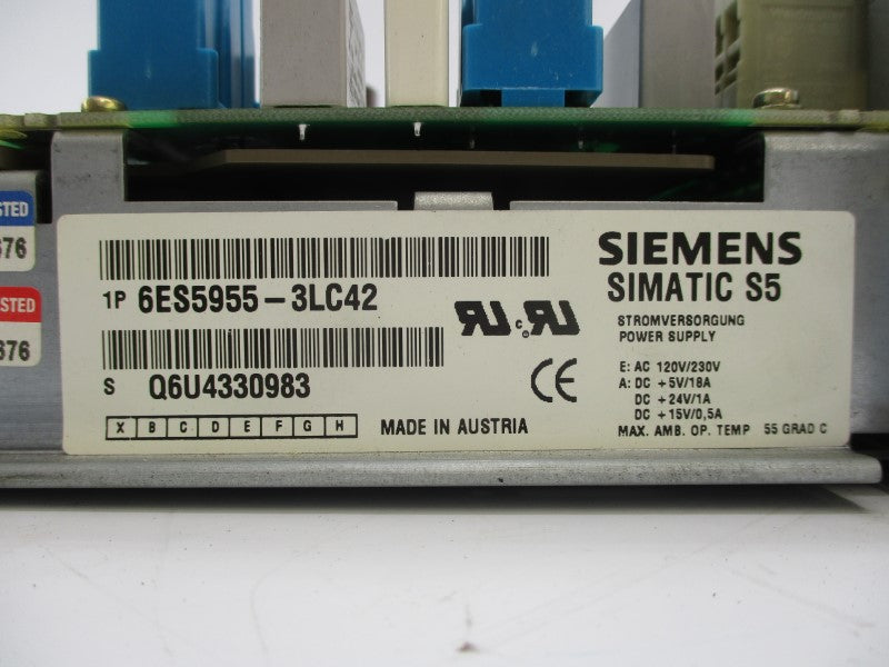 SIEMENS 6ES5955-3LC42 120/230VAC NSNP