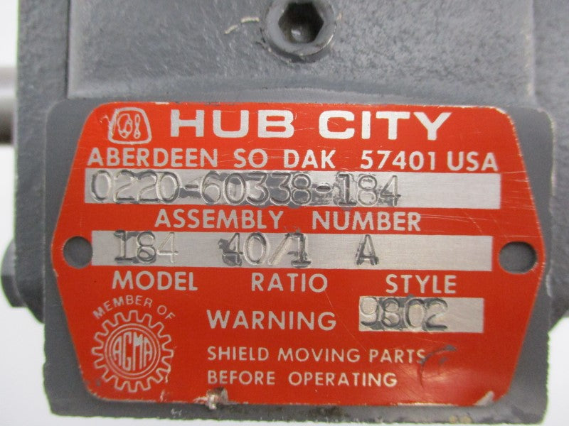 HUB CITY 0220-60338-184 UNMP