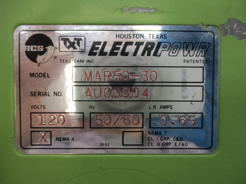 ELECTRI POWER MAR50-30 120V 0.65A UNMP