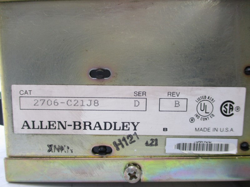 ALLEN BRADLEY 2706-C21J8 SER. D REV. B (AS PICTURED) UNMP