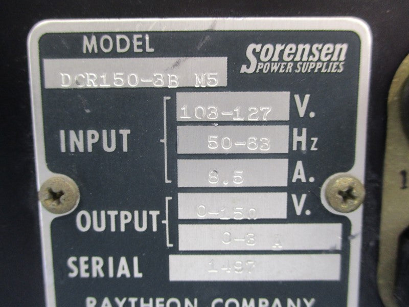 SORENSEN DCR150-3B M5 103-127V 8.5A UNMP