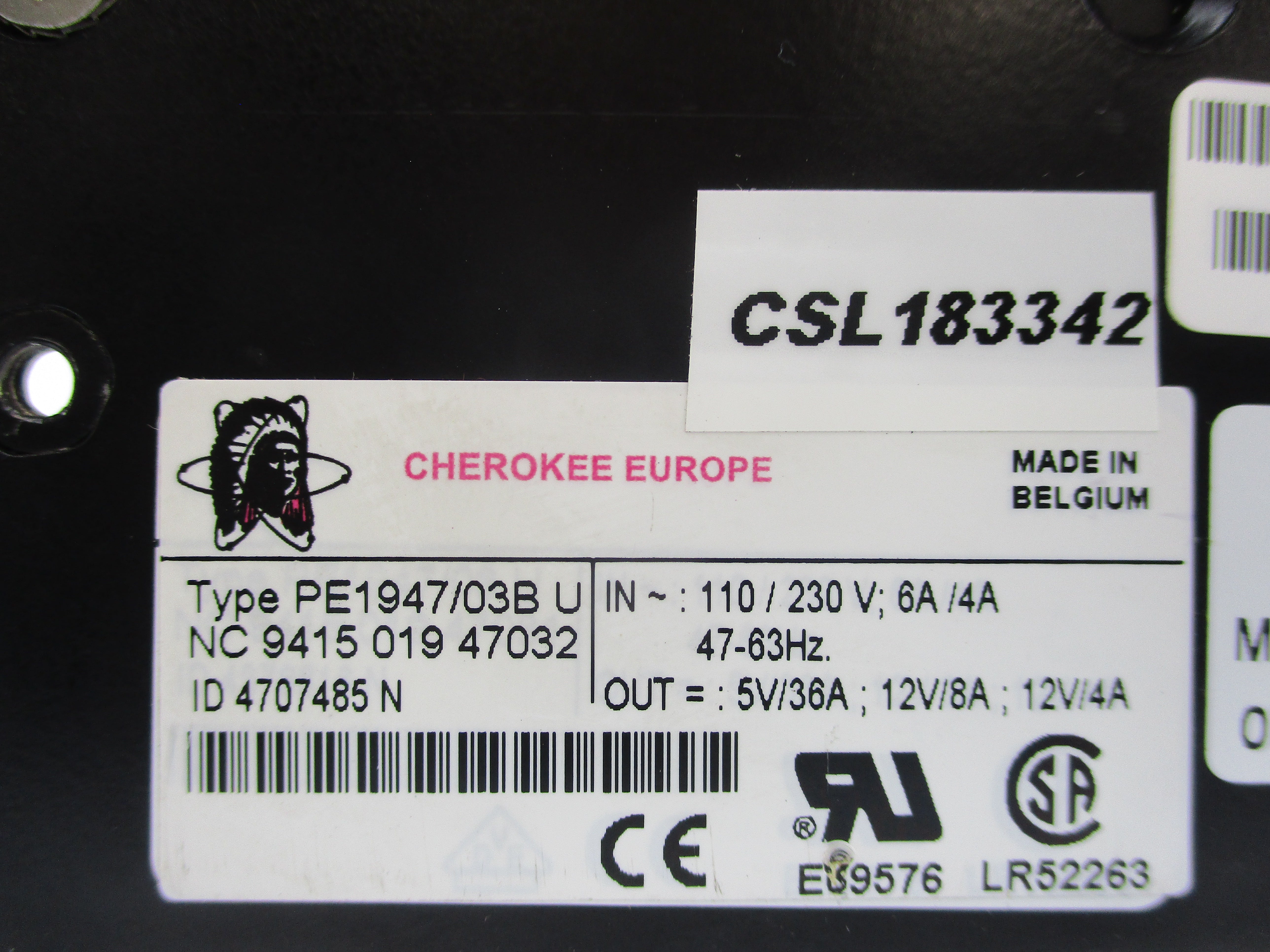 CHEROKEE EUROPE PE1947/03BU 110/230V 6/4A NSNP