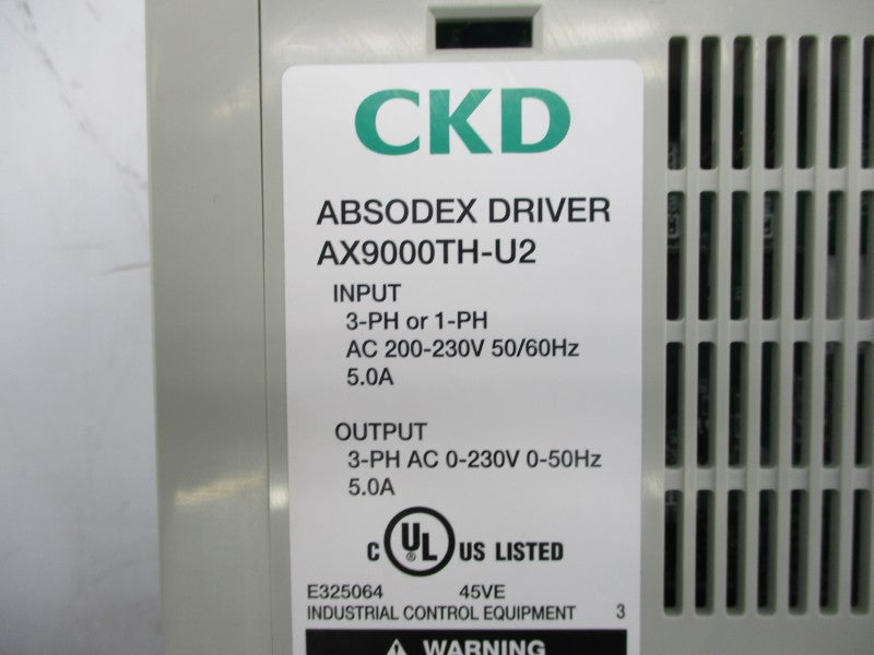 CKD AX9000TH-U2 200-230V 5.0A NSNP